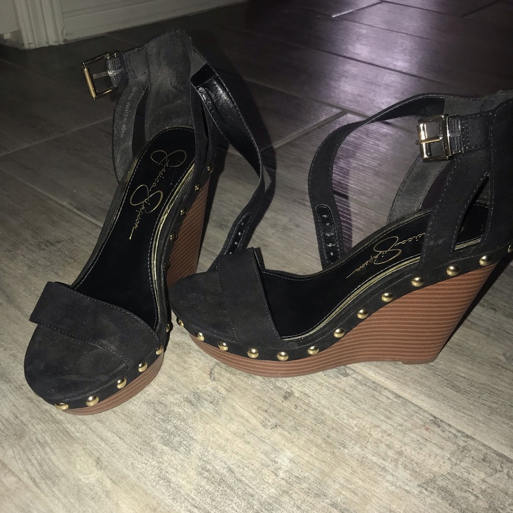 Jessica Simpson wedge heels size 6. Used condition.